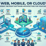 Comparison of web, mobile, and cloud software architectures for business solutions